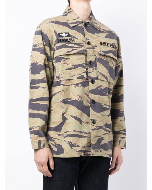Maharishi Mike Force Camouflage Shirt Jacket for Men