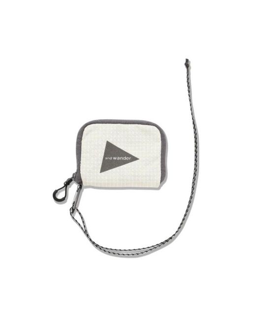 And Wander White Ocean Rip Wallet for men
