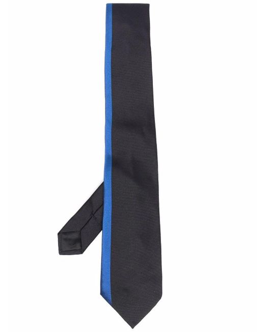 Givenchy Blue Side-Stripe Silk Tie for men