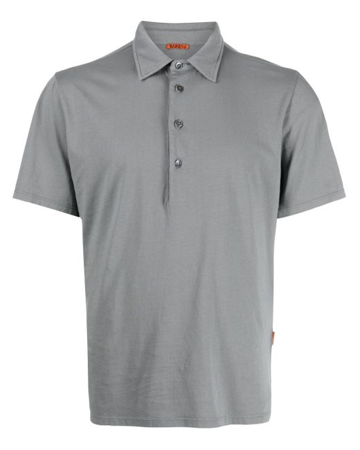 Barena Gray Cotton Polo Shirt for men
