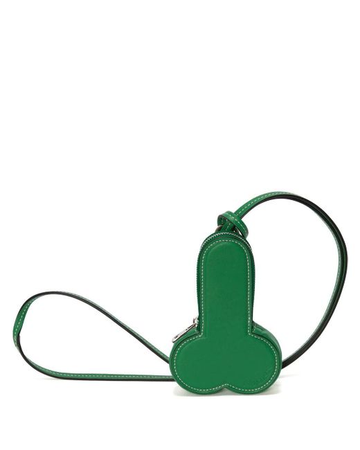 J.W. Anderson Green Penis Coin Purse for men
