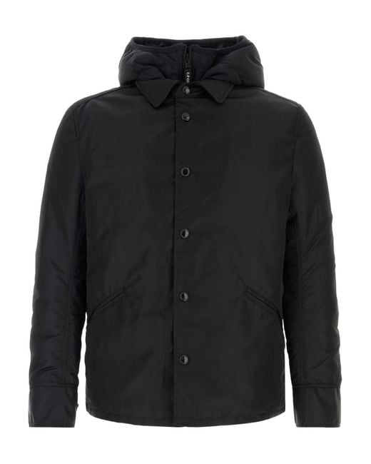 Junya Watanabe Black Hooded Jacket for men