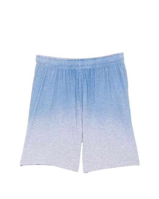Moschino Blue Ombré-Effect Shorts for men