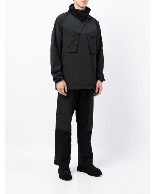 Maharishi Pullover Funnel neck Jacket in Black for Men Lyst