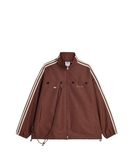 Adidas Brown X Song For The Mute 007 Side-Stripe Jacket for men