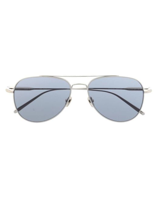 Brioni Blue Pilot-frame Sunglasses for men
