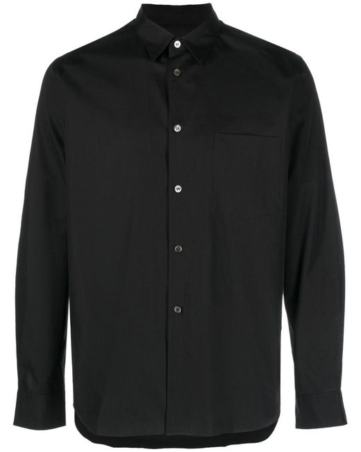 Comme des Garçons Black Patch-Pocket Cotton Shirt for men