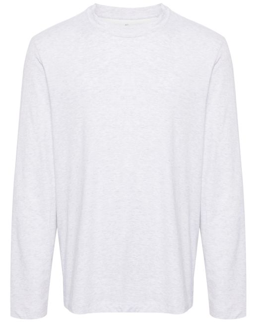 Brunello Cucinelli White Long-sleeve Cotton T-shirt for men