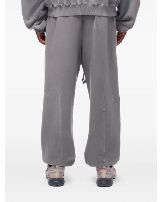 A_COLD_WALL* Gray Panelled Drawstring Track Pants for men