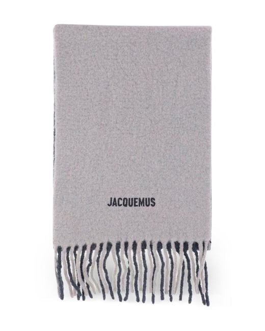 Jacquemus Gray 'Moisson' Scarf for men