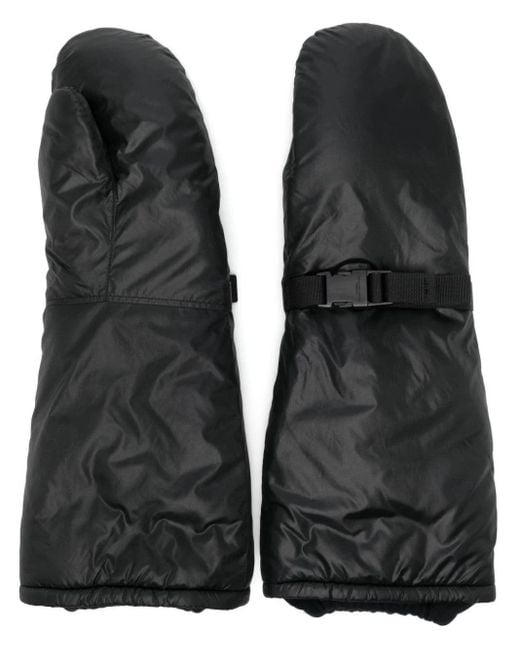 TAKAHIROMIYASHITA The Soloist Black Buckle-Strap Mittens for men