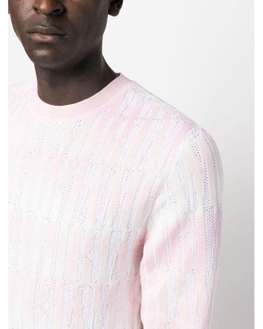 Amiri Pink Repeat Knitted Jumper for men
