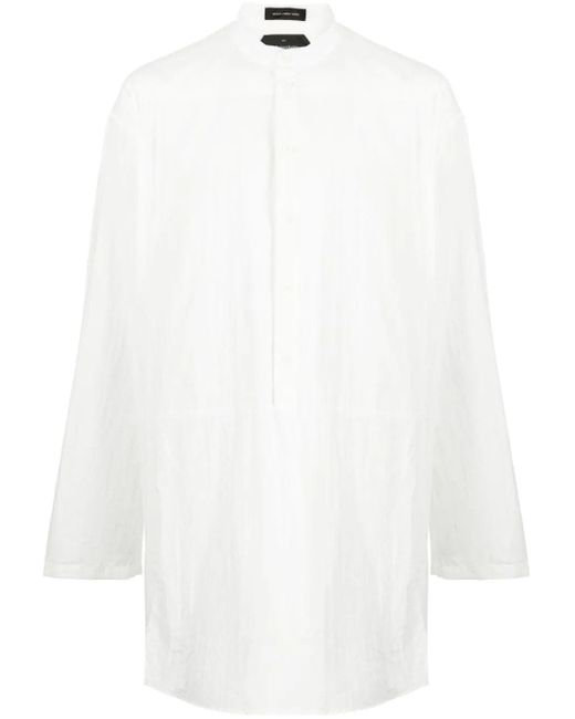 Nicolas Andreas Taralis White Long-Sleeve Cotton Shirt for men
