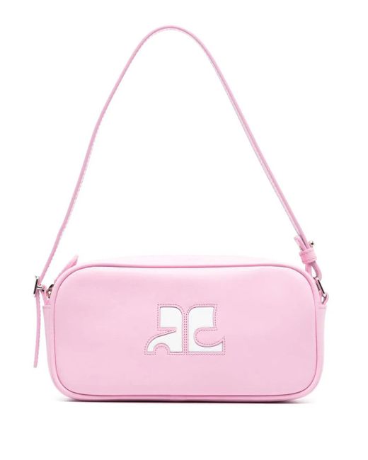 Courreges Pink Reedition Leather Shoulder Bag for men