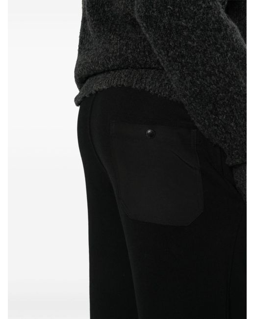 Junya Watanabe Black Drawstring-waist Cotton Track Pants for men