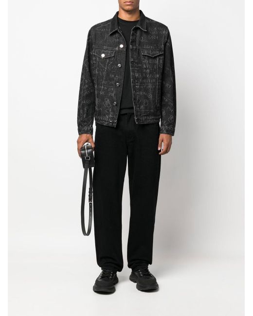 Etudes logo-embroidered Denim Jacket - Farfetch