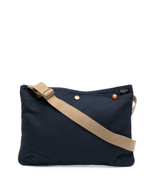 Porter-Yoshida and Co Blue Tanker Pouch Shoulder Bag for men