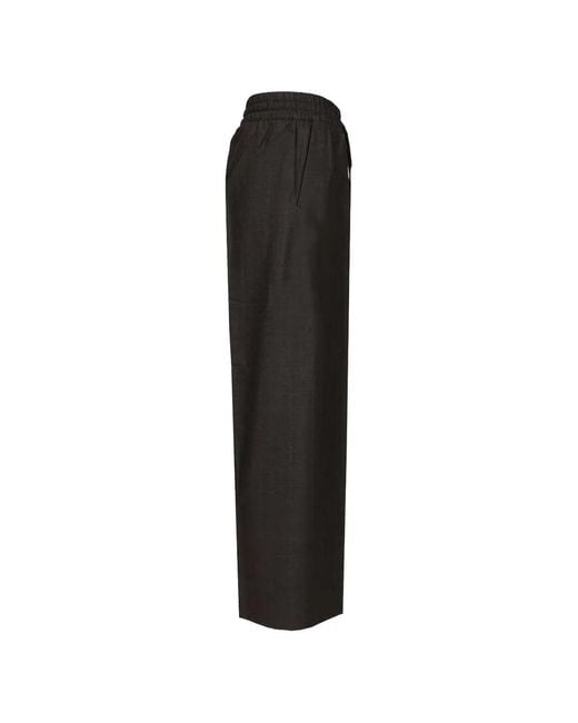 Fear Of God Black Wide Leg Drawstring Trousers for men