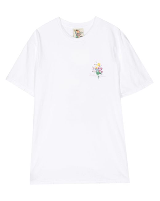 Kidsuper White Growing Ideas Graphic-Print T-Shirt for men