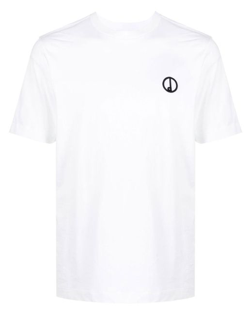 Dunhill White Logo-Embroidered Short-Sleeved T-Shirt for men