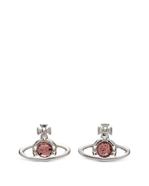 Vivienne Westwood White Orb-Motif Earrings for men