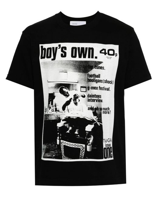 Toga Virilis Black Photograph-print T-shirt for men