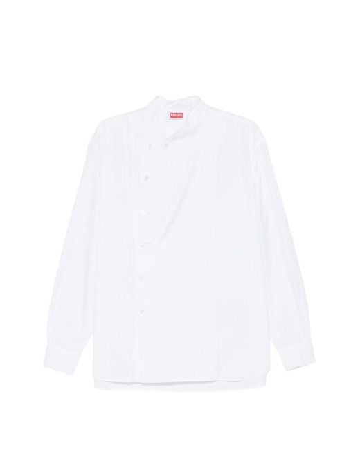 KENZO White Buttoned Shirt for men
