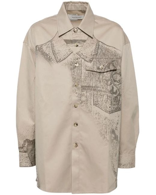 Feng Chen Wang Natural Trompe Loeil Shirt for men
