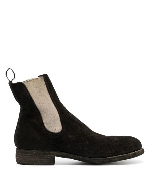 Guidi Black Leather Chelsea Boots for men
