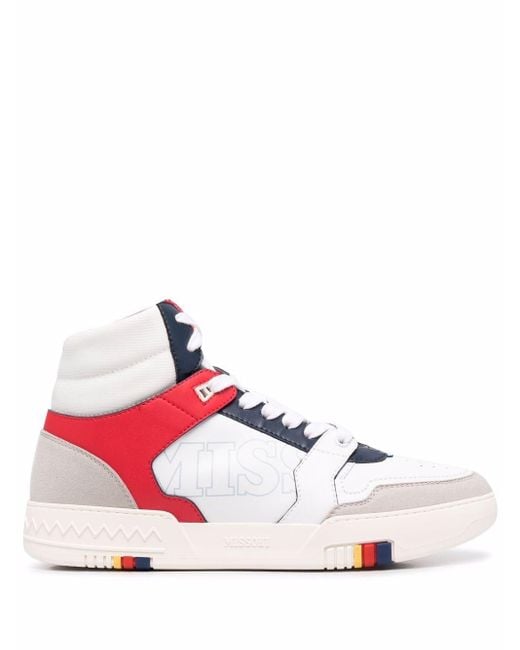 Missoni Pink Side Logo-print High-top Sneakers