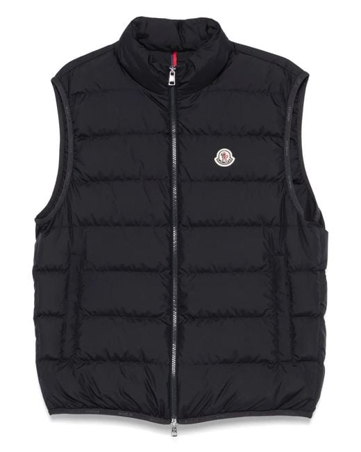 Moncler Black Contrin Quilted Gilet for men