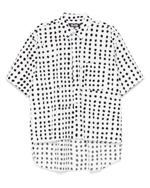 COMME DES GARÇON BLACK White Filip Pagowski Polka-Dot Shirt for men