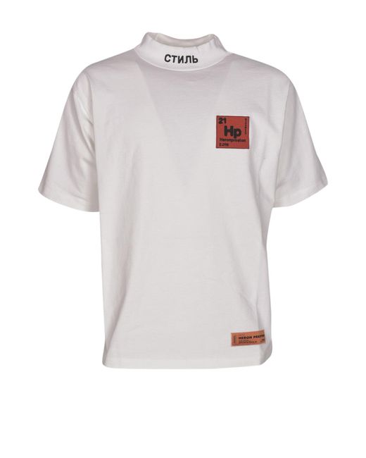 Download Heron Preston Cotton Periodic Turtleneck T-shirt in White ...