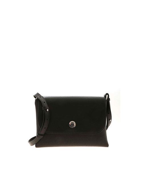 tommy hilfiger black shoulder bag