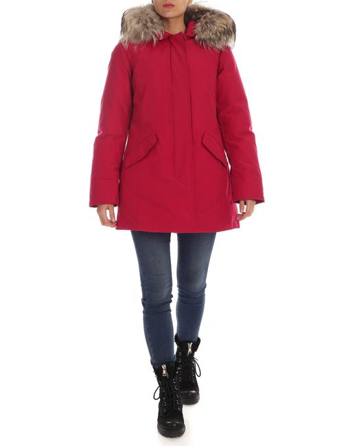blue down coat womens