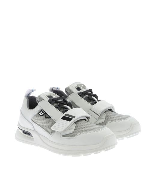 prada mechano white
