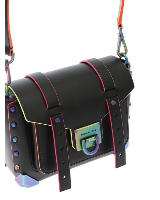 black colorful michael kors purse