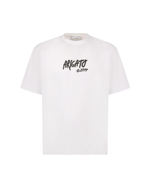 T-shirt girocollo in cotone di Axel Arigato in White da Uomo