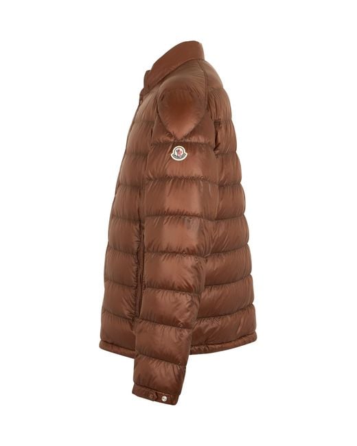 Moncler Brown Short Jacket Lyco for men