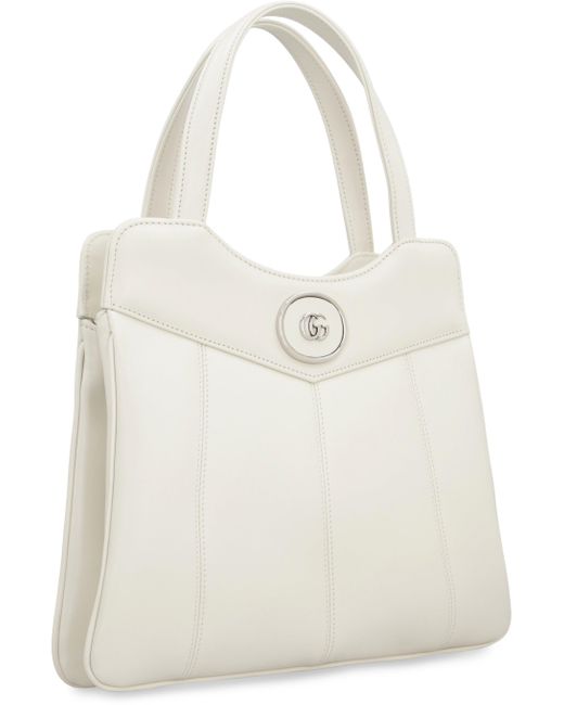 Gucci Natural Chic Quilted Calfskin Mini Tote With Chain Strap