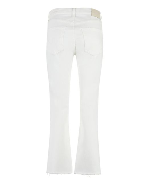 Citizens of Humanity White Cropped Jeans