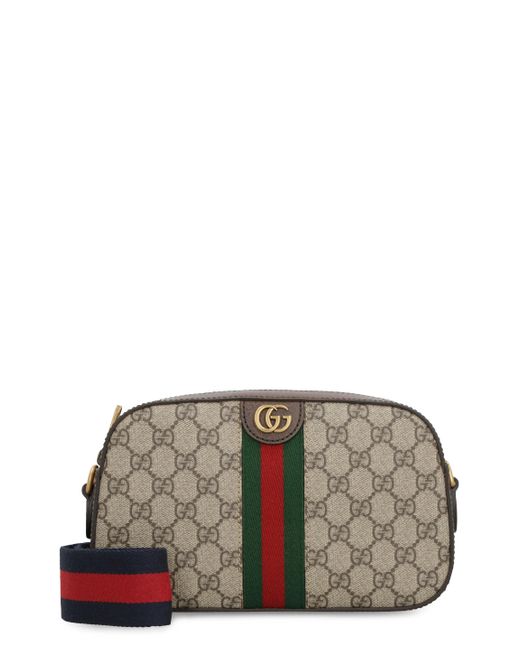 Gucci Gray Ophidia GG Supreme Fabric Shoulder Bag for men