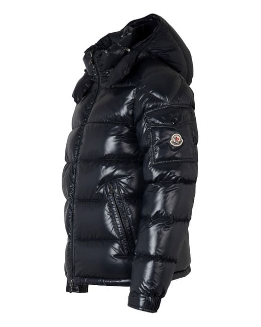 Moncler Black Maya Hooded Short Down Jacket for men