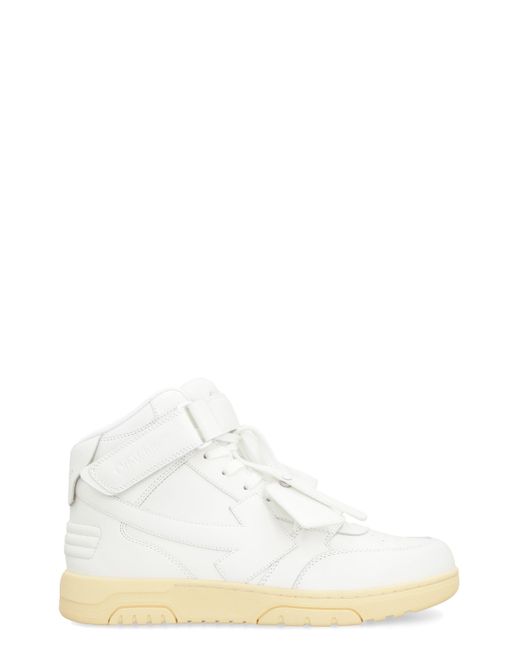 Off-White c/o Virgil Abloh White Out Of Office Mid Top Lea for men