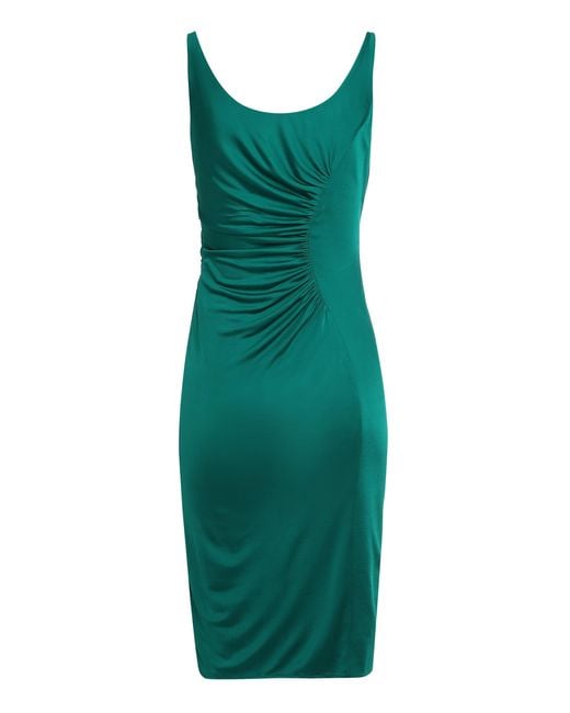 Versace Green Draped Dress
