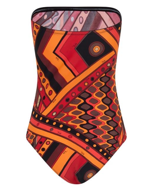 Emilio Pucci Red One-Piece Swimsuit