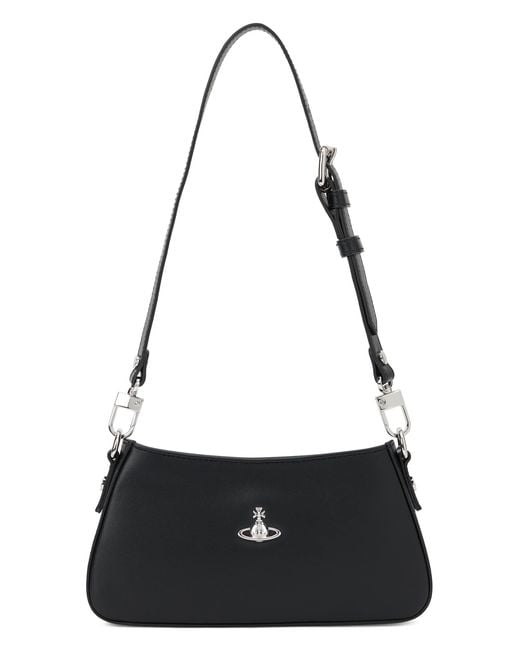 Vivienne Westwood Black Shoulder Bag With Orb