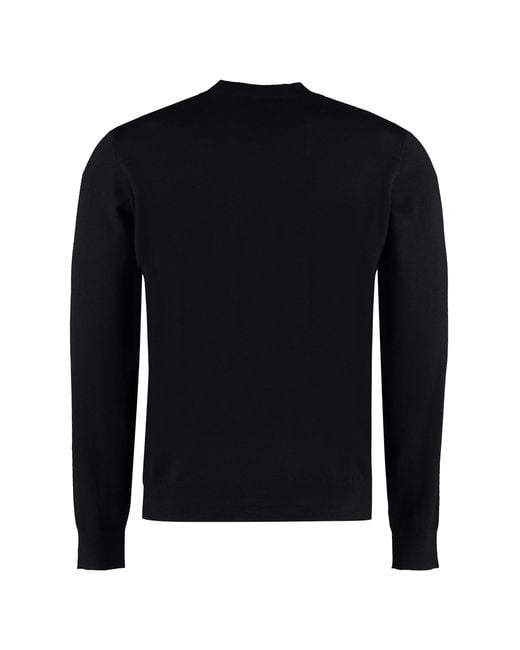 DSquared² Black Ceresio 9 Cool Cotton Sweater for men