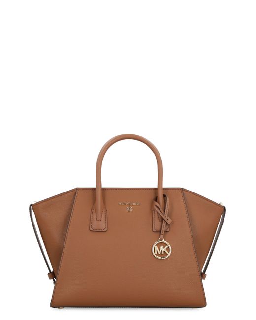 Michael Kors Brown Avril Leather Handbag