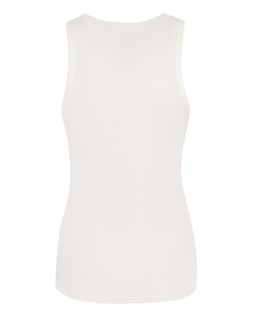 Rabanne White Cotton Tank Top